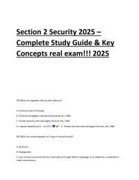 Security Guard Exam Questions and Answers 2025