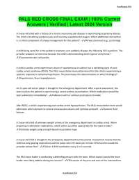 PALS Exam Questions and Answers 2024