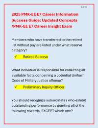 PMK-EE E7 Career Information Success Guide: Updated Concepts and Exam Insights
