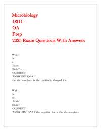 Microbiology Exam Questions with Answers