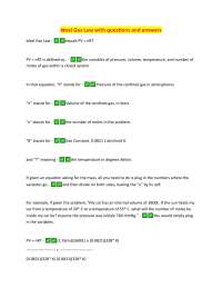 Ideal Gas Law Explained with Practice Problem