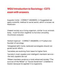 Sociology Exam Questions and Answers