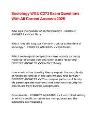 Sociology Exam Questions and Answers 2025