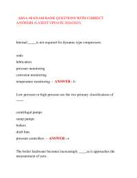 ABSA 4B EXAM BANK QUESTIONS WITH CORRECT ANSWERS (LATEST UPDATE