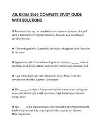 A2L EXAM 2026 COMPLETE STUDY GUIDE WITH SOLUTIONS