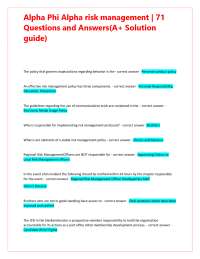 Alpha Phi Alpha Risk Management: Comprehensive Q&A Guide