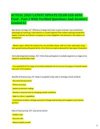 Strategic Management Exam Questions and Answers
