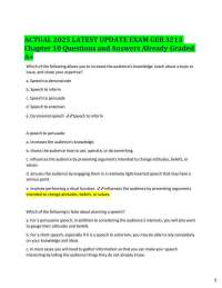 GEB 3213 Chapter 10 Exam Questions and Answers