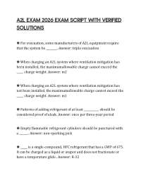 A2L EXAM 2026 EXAM SCRIPT WITH VERIFIED SOLUTIONS