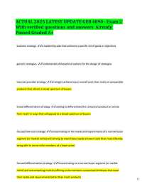 Business Strategy Exam 2: Questions and Answers