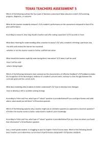 Texas Teachers Assessment 5: Comprehensive Q&A Guide