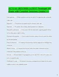 Paralegal 101 Exam: Key Legal Terms and Definitions
