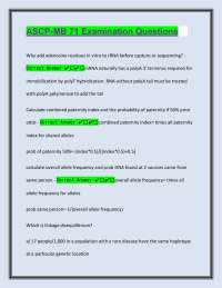 ASCP-MB Exam Prep: Molecular Biology Questions and Answers