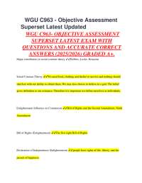 US Government Objective Assessment: Key Concepts and Answers
