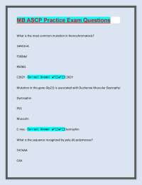 Molecular Biology ASCP Practice Exam Questions