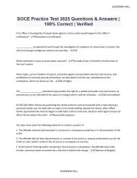 SOCE Practice Test 2025: Questions and Answers for Law Enforcement