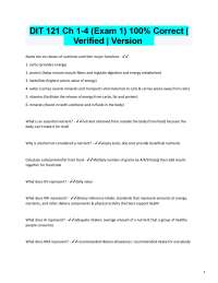 Nutrition Exam 1 Review: Key Concepts and Questions