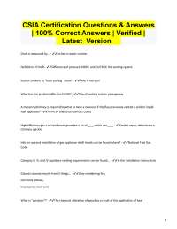 CSIA Certification Exam Q&A: Comprehensive Study Guide
