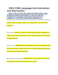 Language Arts Instruction and Intervention: Key Concepts and Strategies