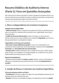 Resumo de auditoria do IIA