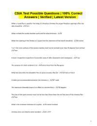 CSIA Exam Practice Questions and Answers