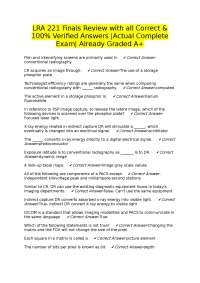 Radiography Final Exam Review: Questions and Verified Answers