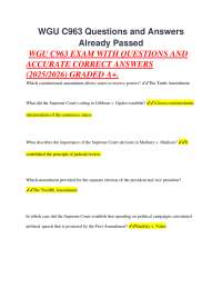 American Constitutional Law: Questions and Answers