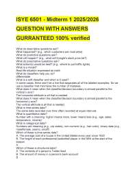 ISYE 6501 Midterm 1 Review: Questions and Answers