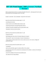 Nutrition Final Exam Review: Vitamins and Minerals Q&A