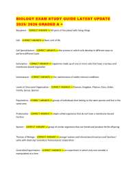 Biology Exam Study Guide: Key Concepts and Definitions