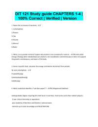 Nutrition Study Guide: Chapters 1-4 - Key Concepts and Definitions