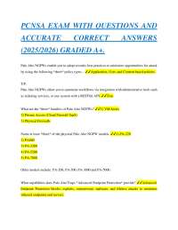 PCNSA Exam Questions and Answers (2025/2026)