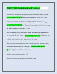 ASCP CG Certification Practice Questions and Answers