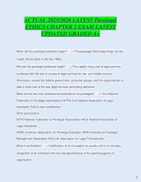 Paralegal Ethics: Chapter 2 Exam Questions and Answers
