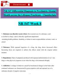 Differential Diagnosis and Treatment of Substance Use Disorders