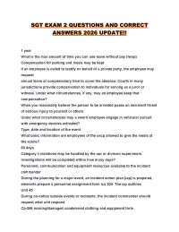 SGT EXAM 2 QUESTIONS AND CORRECT ANSWERS 2026 UPDATE!!