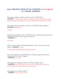 2025 VIRGINIA MPJE EXAM (VERSION 3)/350+Qs&As| |A+ GRADE ASSURED