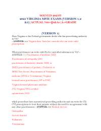 SOLVED 2025!!! 2025 VIRGINIA MPJE EXAMS (VERSION 1,2 &3)|ACTUAL 700+Qs&As|A+GRADE