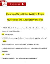 Colorado Esthetician Exam: Q&A for License Preparation