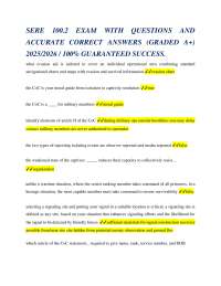 SERE 100.2 Exam Questions and Answers (2025/2026)