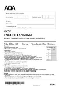 AQA ENGLISH LANGUAGE 2025 JUNE QUESTION PAPER AND MARKING SCHEME.pdf