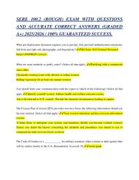 SERE 100.2 Exam Questions and Answers: Guaranteed Success
