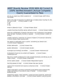 ARRT Radiography Exam Review 2026: Questions and Verified Answers
