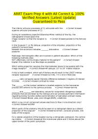 ARRT Exam Prep: Questions and Verified Answers for Radiologic Technologists