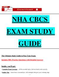 NHA CBCS Exam Study Guide: 500+ Practice Questions