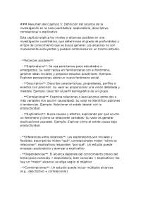 Definición del alcance de la investigación en la ruta cuantitativa