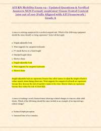 Mobility Exam Questions and Answers 2026-2027