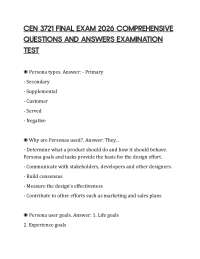 CEN 3721 FINAL EXAM 2026 COMPREHENSIVE QUESTIONS AND ANSWERS EXAMINATION TEST