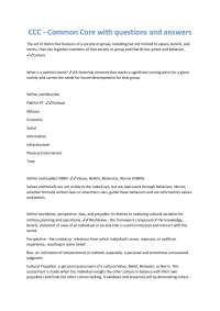 Common Core Concepts: Q&A for Military Planning and Operations