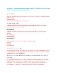Microbiology : (HUMAN ANATOMY & PHYSIOLOGY 1)DALLAS COLLEGE:KEY STUDY QUESTIONS AND VERIFI